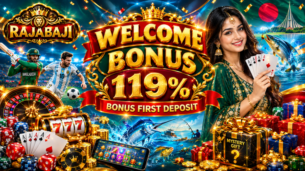 Rajabaji 119% Welcome Bonus Spectacle